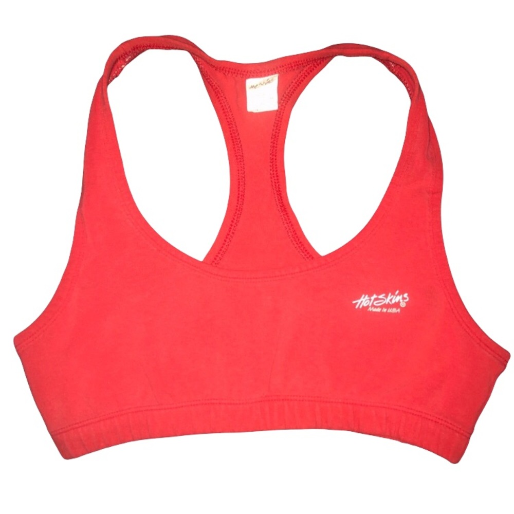 Bright Red HOT SKINS Sports Bra